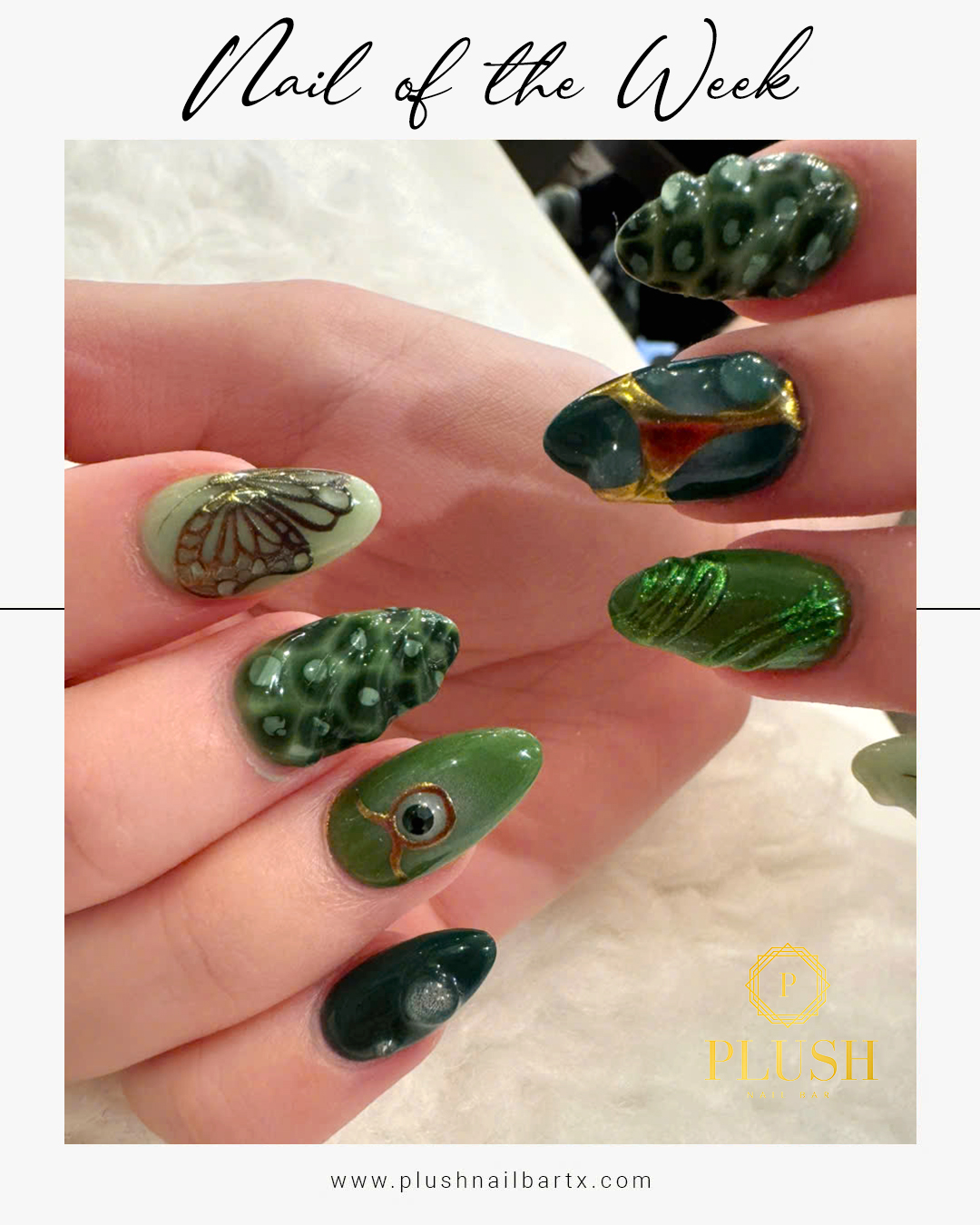forest nail designs