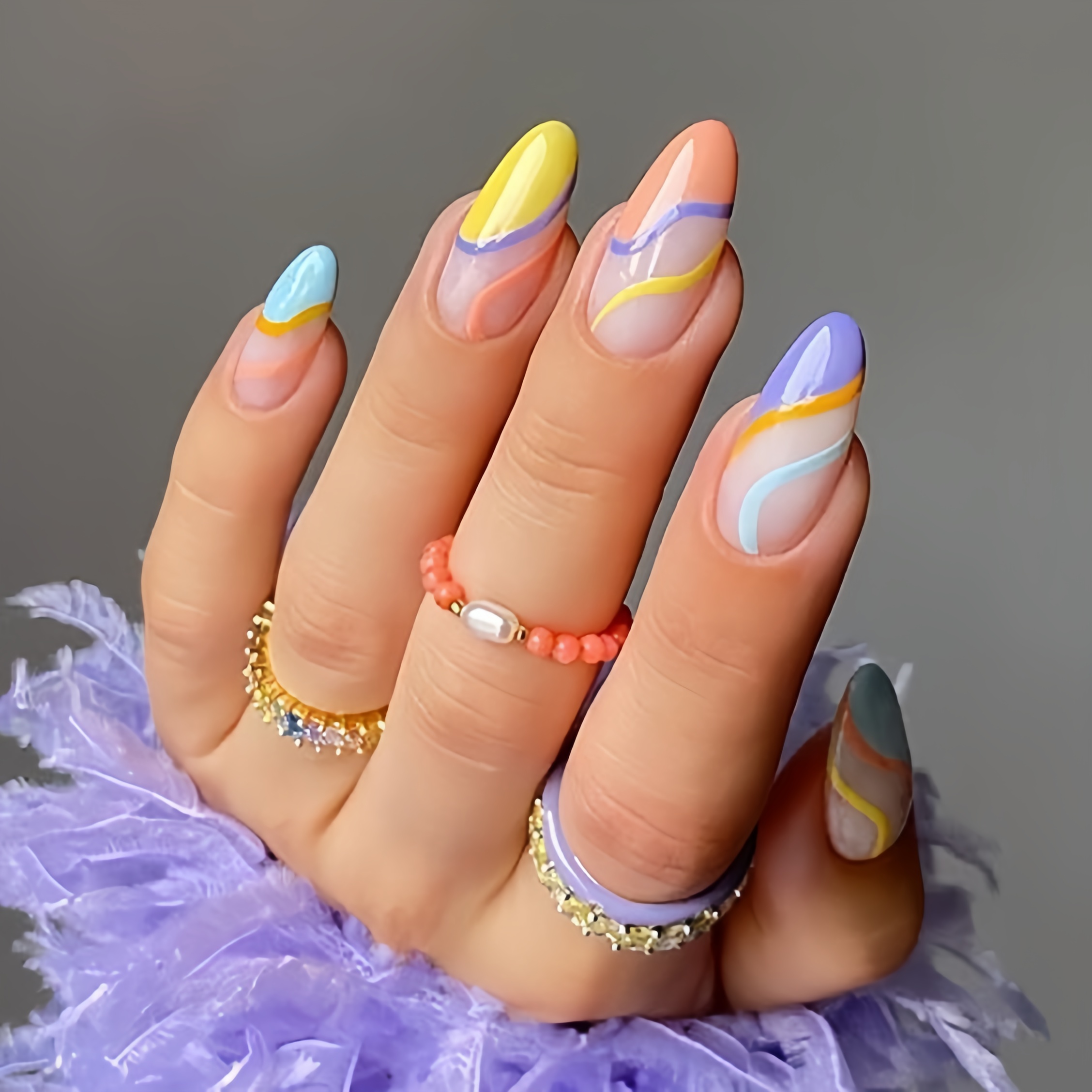 abstract nails
